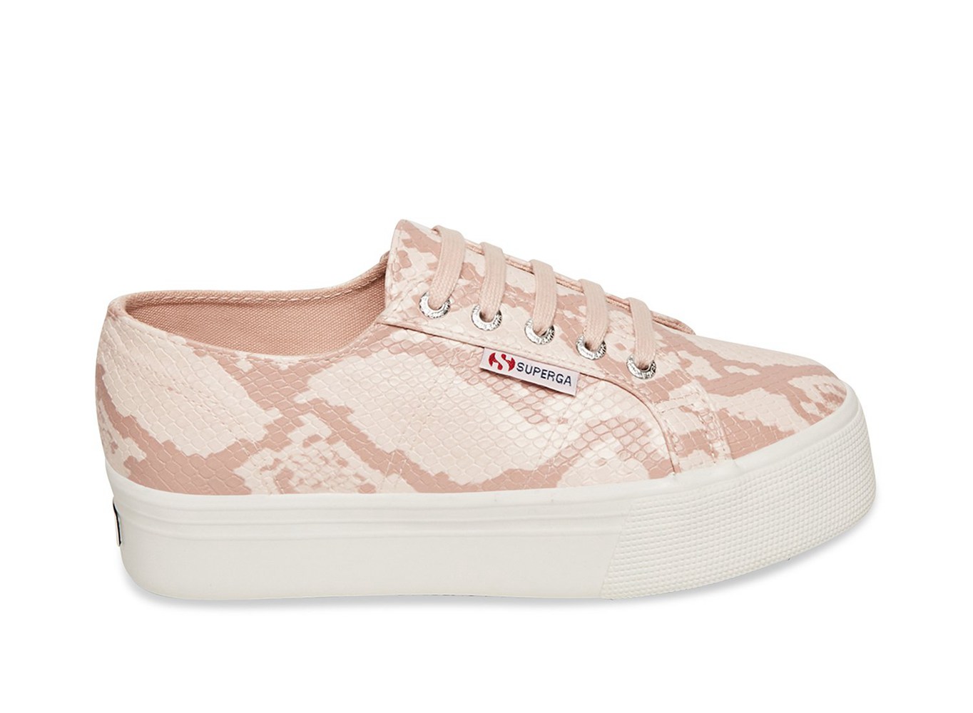 Superga Plataforma Mujer Rosas/Serpent - 2790 Synthsnakew - 193486QLB